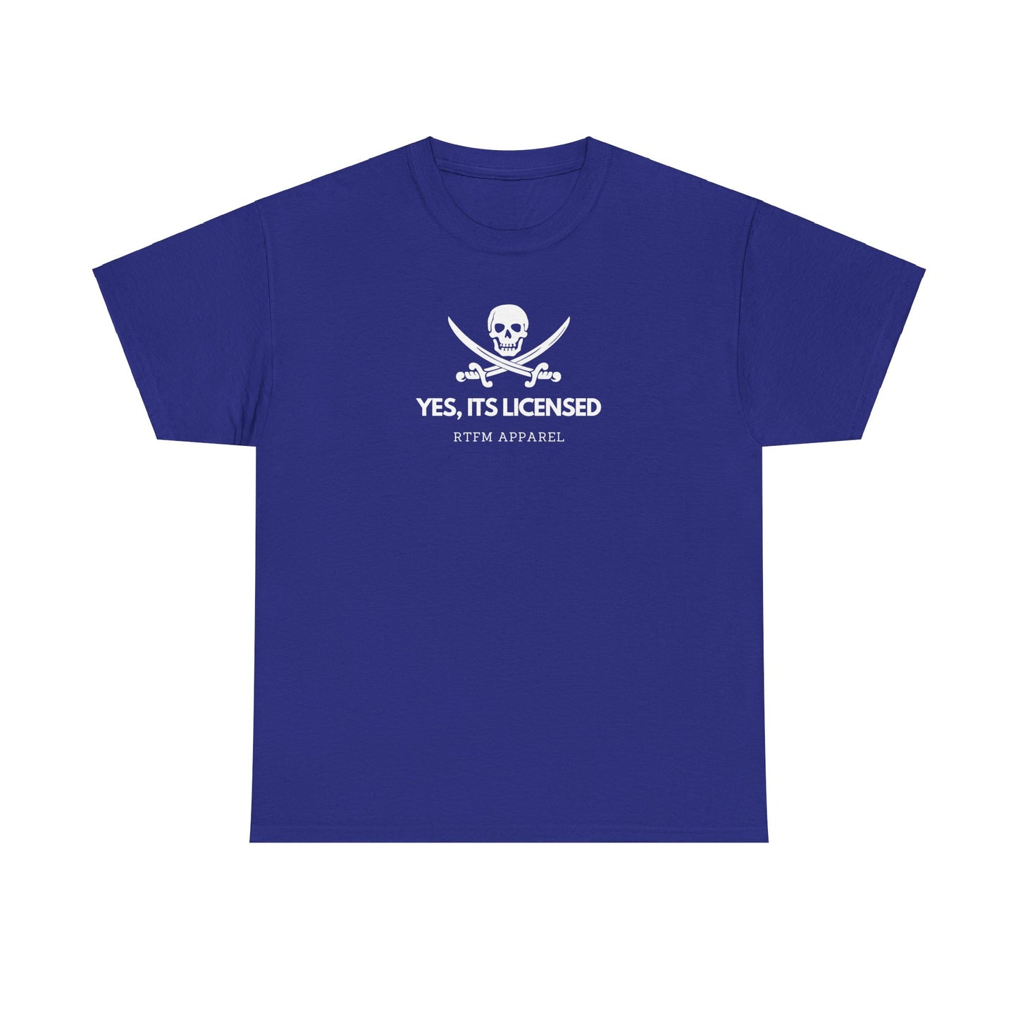 Yes, It's Licensed - RTFM Apparel Skull Humor Tech Geek