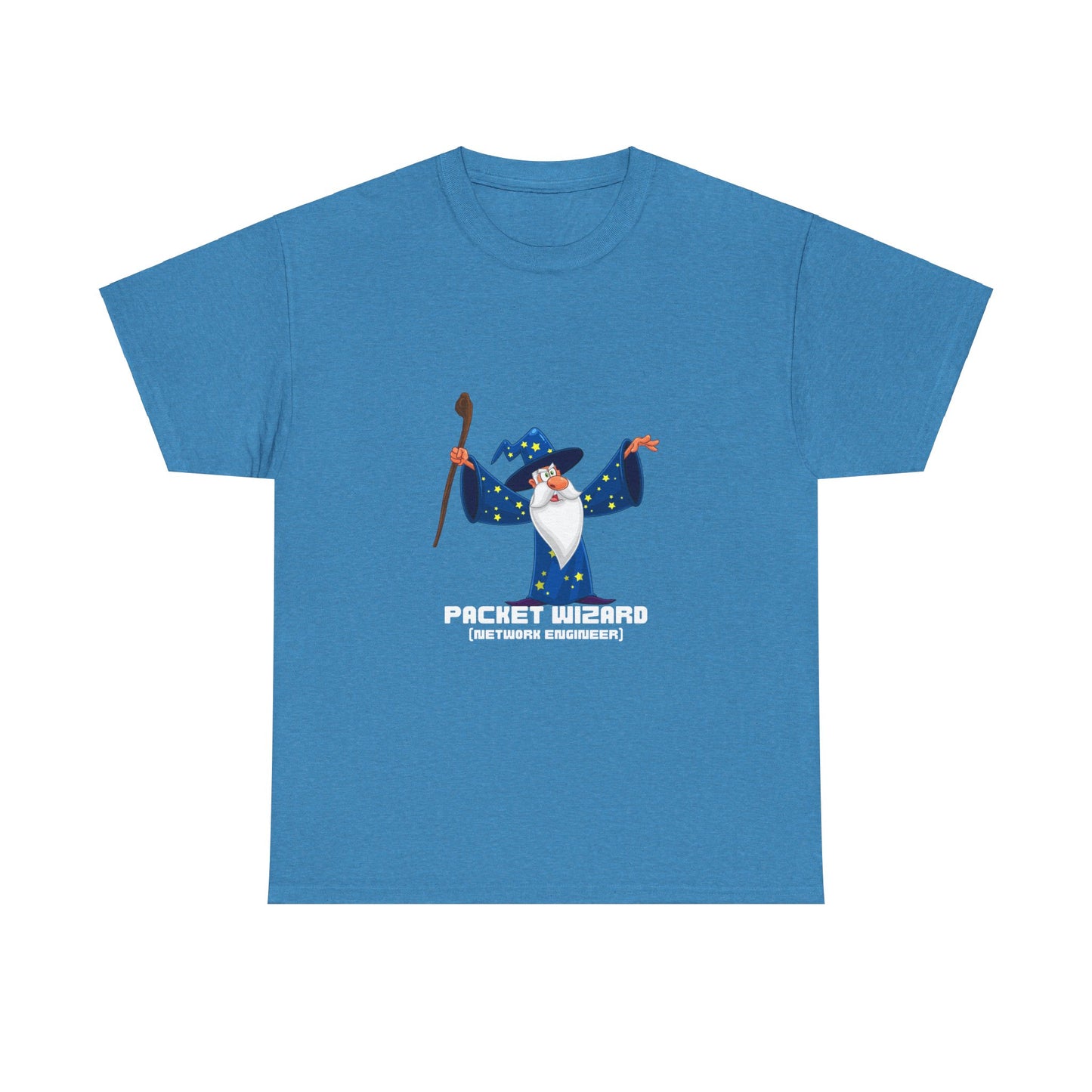 Packet Wizard Network Engineer Funny Tech Geek T-Shirt