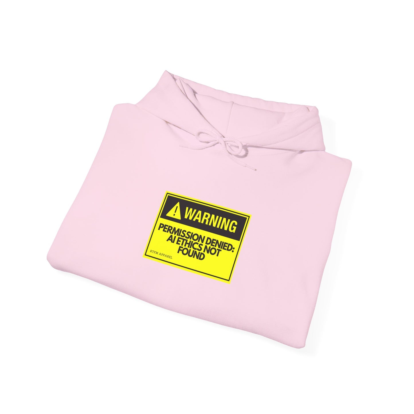 Warning: Permission Denied AI Ethics Hoodie Funny Geek Sweatshirt