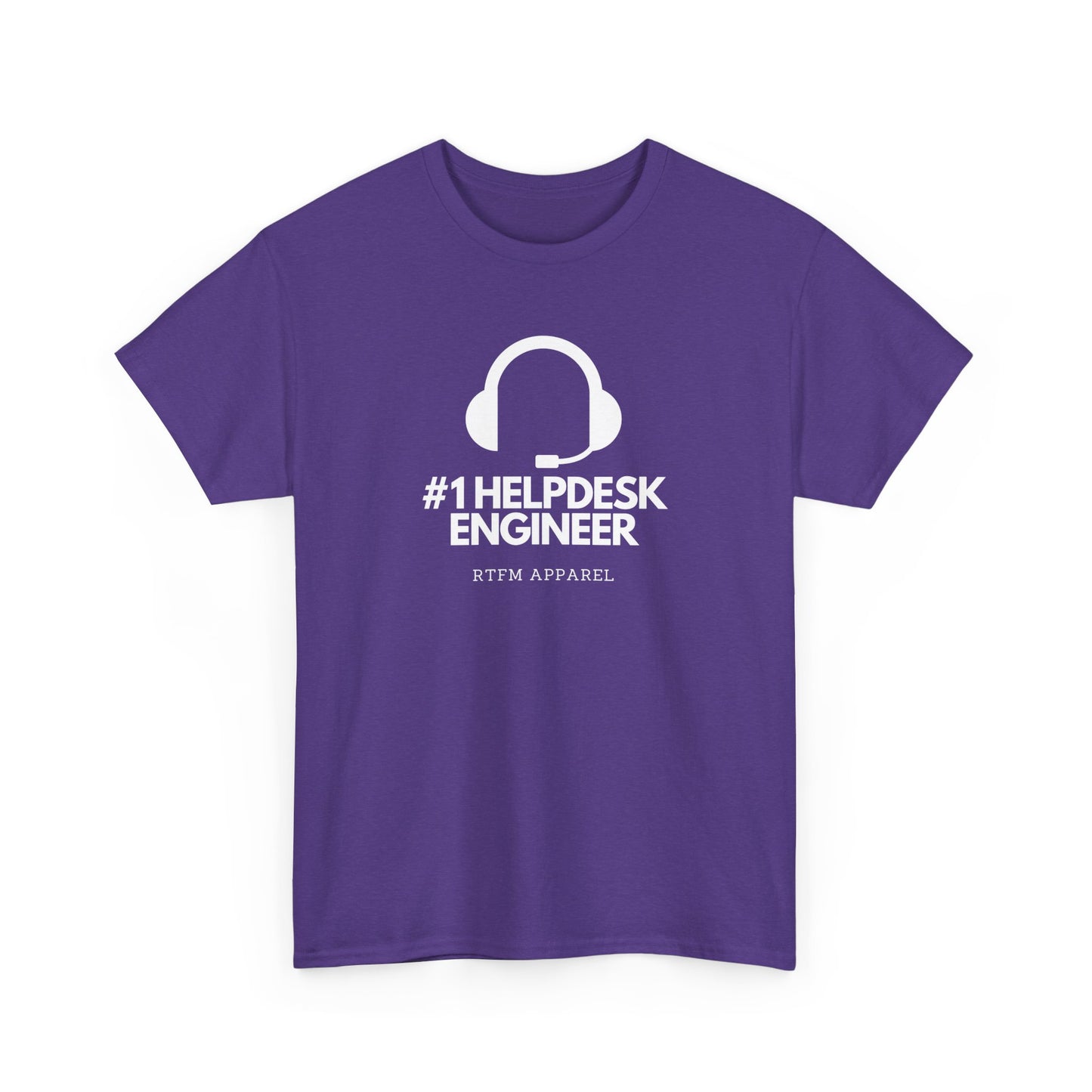 #1 Helpdesk Engineer Headset RTFM Apparel - Funny Tech, IT, Sysadmin