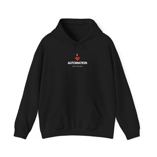 I Love Automation Hoodie - RTFM Apparel, DevOps, Tech Geek Gift, IT Specialist