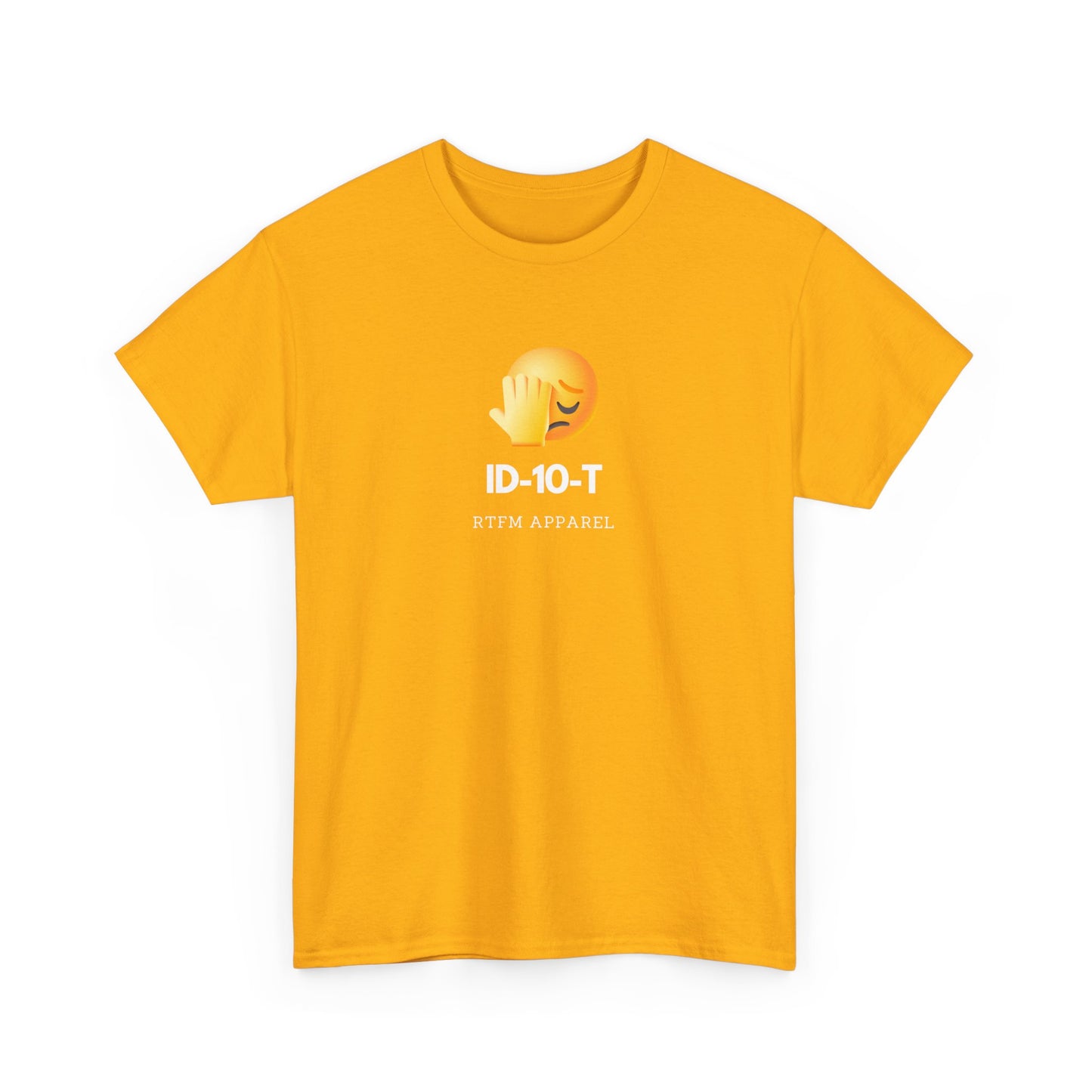 ID-10-T Funny Tech Humor T-Shirt For IT Professionals And Geeks