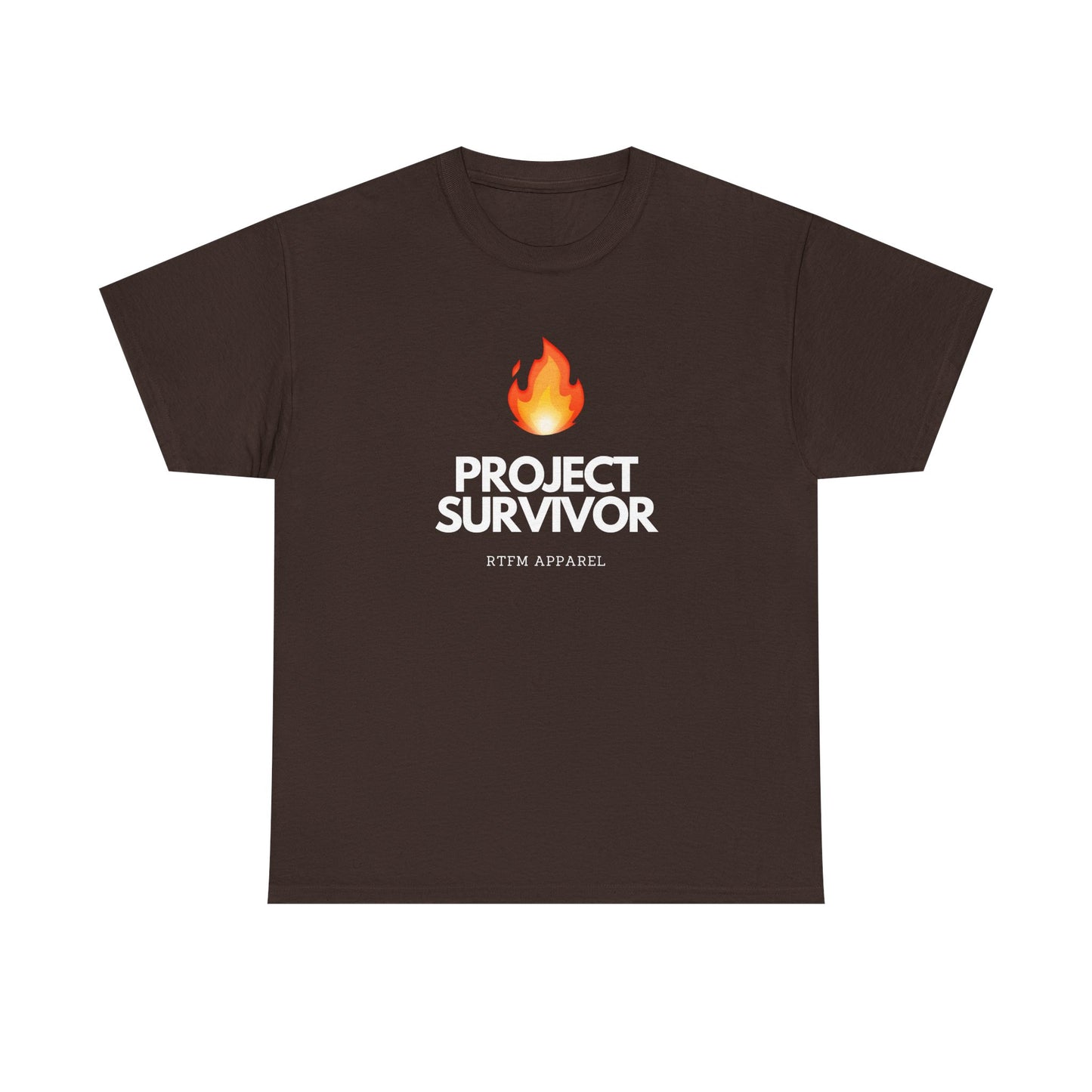 Project Survivor RTFM Apparel Flame Design - Tech, IT, Cybersecurity Engineer Humor 2025