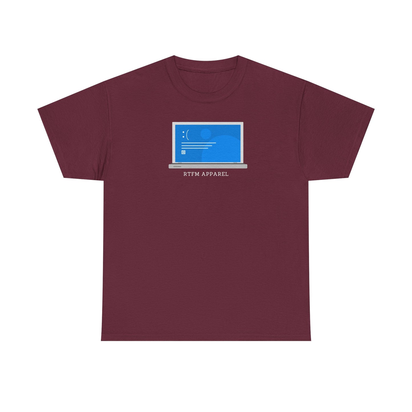 RTFM Apparel Laptop Funny Tech Humor - IT, Cyber Security, Geeky Tee
