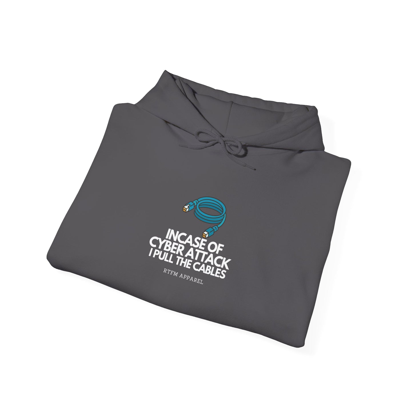 In Case Of Cyber Attack I Pull The Cables - Funny IT Tech Hoodie