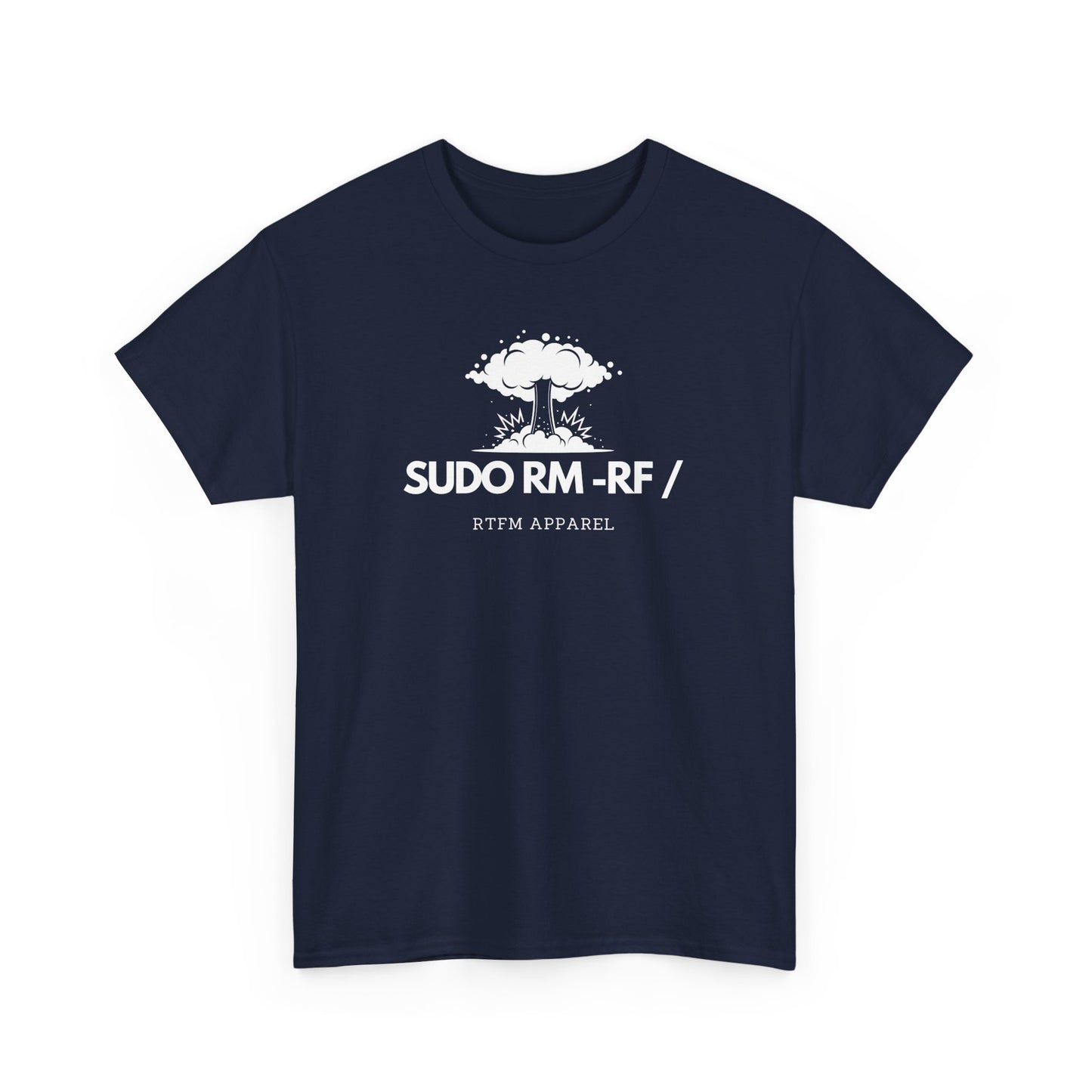 Sudo RM -RF / Explosion Fun T-Shirt - Sysadmin Linux Geek Humor 2025