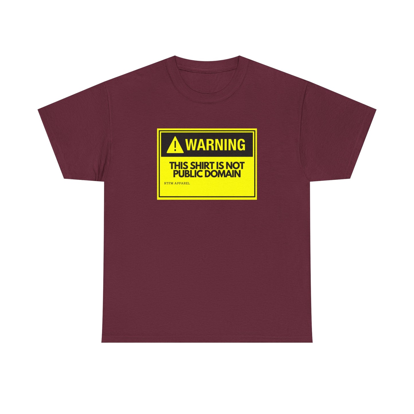 Warning This Shirt Is Not Public Domain Funny Sysadmin IT Tech Geek Gift
