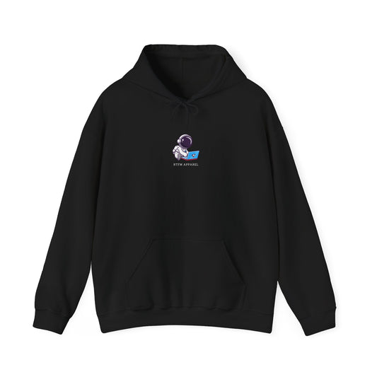 RTFM Apparel Hoodie - Astronaut Tech Humor IT Sysadmin Space Theme