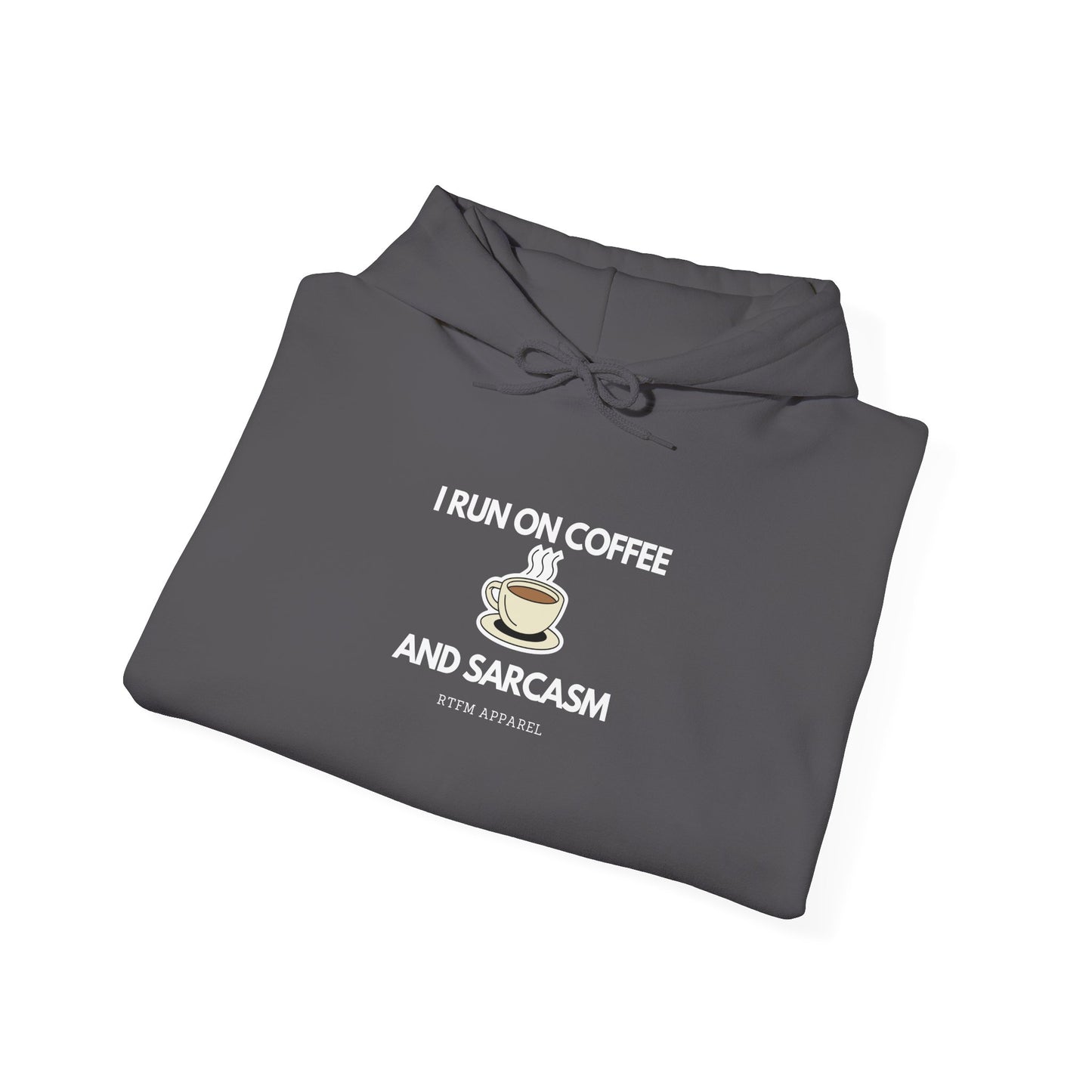 I Run On Coffee And Sarcasm - Comfy Geek Tech Humor Hoodie