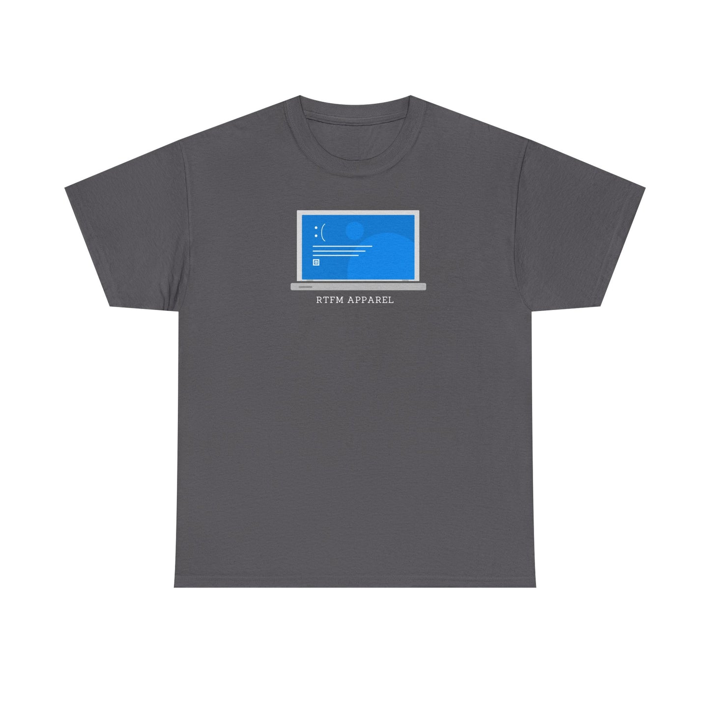 RTFM Apparel Laptop Funny Tech Humor - IT, Cyber Security, Geeky Tee