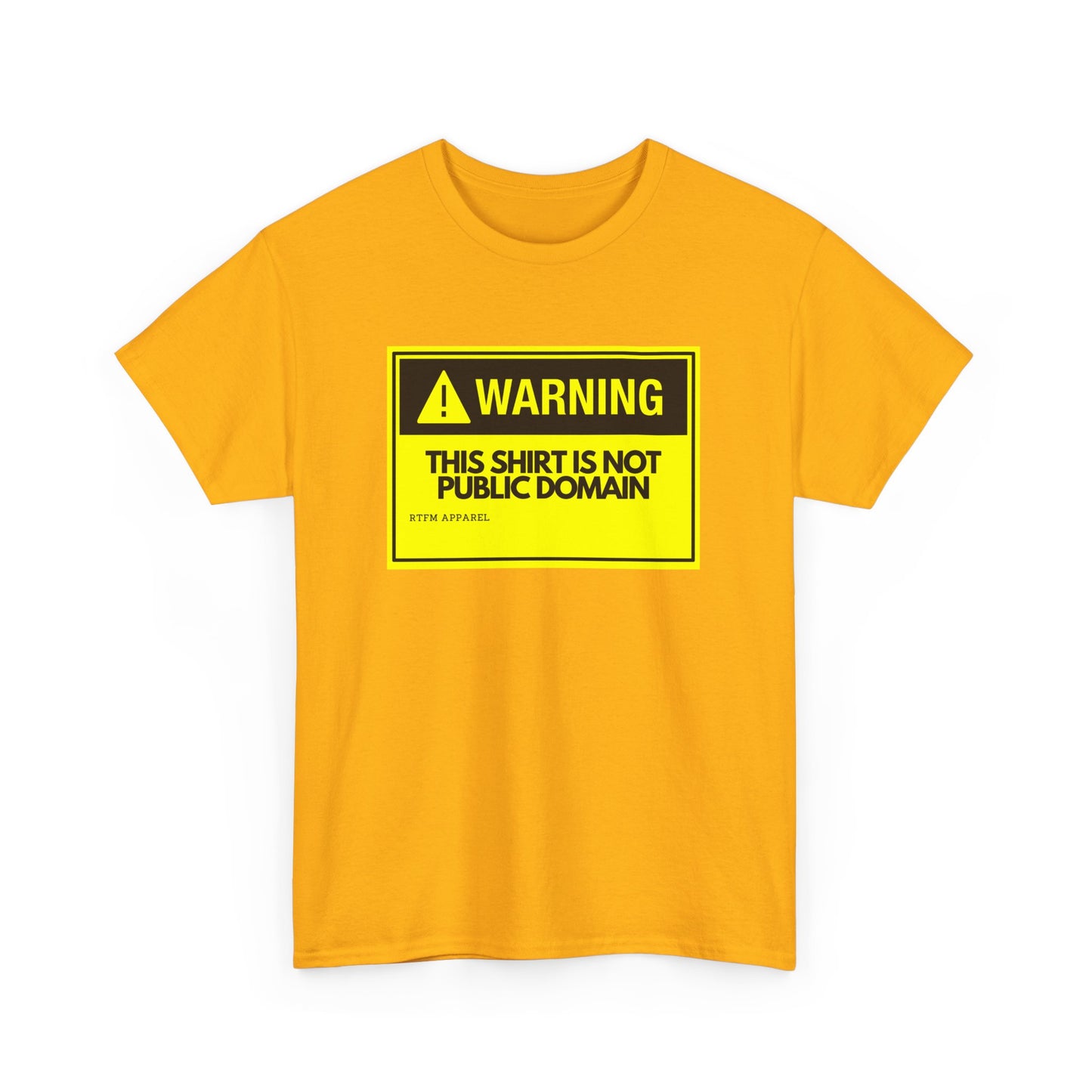 Warning This Shirt Is Not Public Domain Funny Sysadmin IT Tech Geek Gift