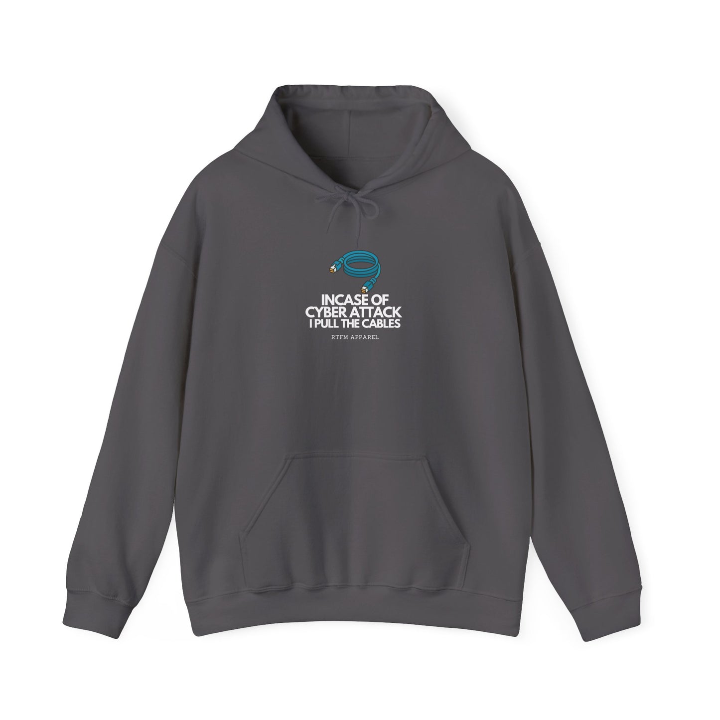In Case Of Cyber Attack I Pull The Cables - Funny IT Tech Hoodie
