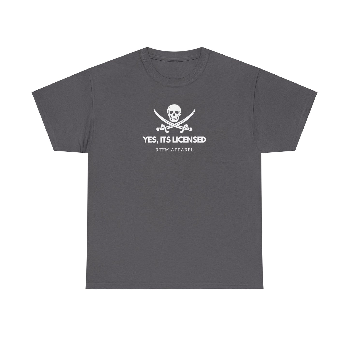 Yes, It's Licensed - RTFM Apparel Skull Humor Tech Geek