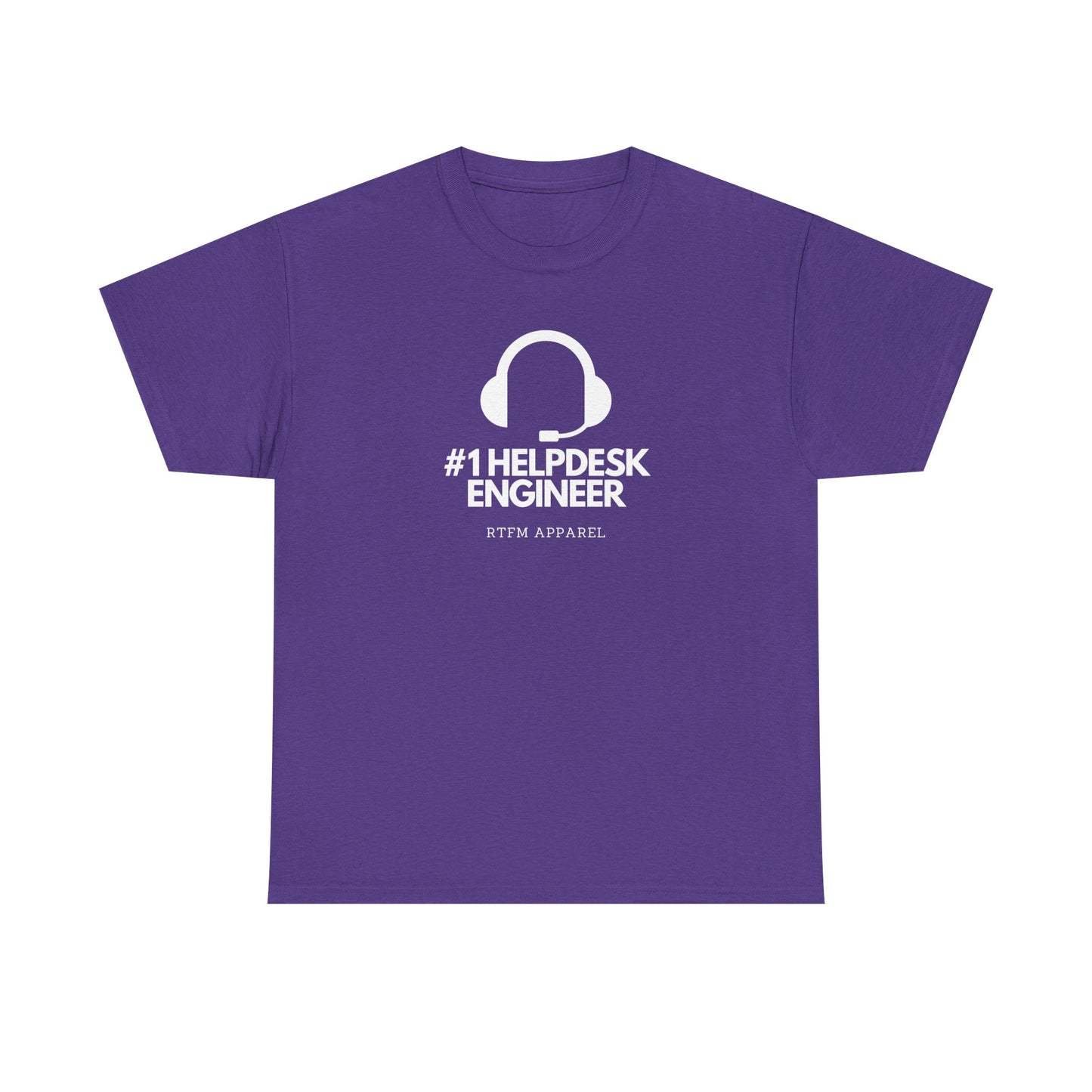 #1 Helpdesk Engineer Headset RTFM Apparel - Funny Tech, IT, Sysadmin