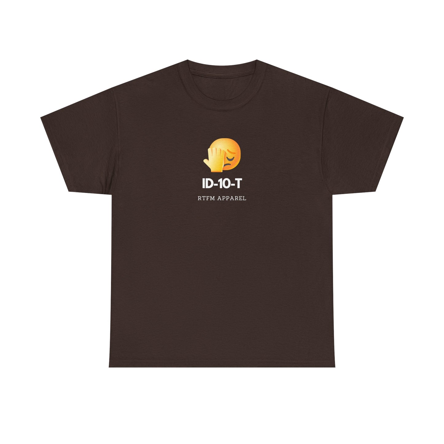 ID-10-T Funny Tech Humor T-Shirt For IT Professionals And Geeks