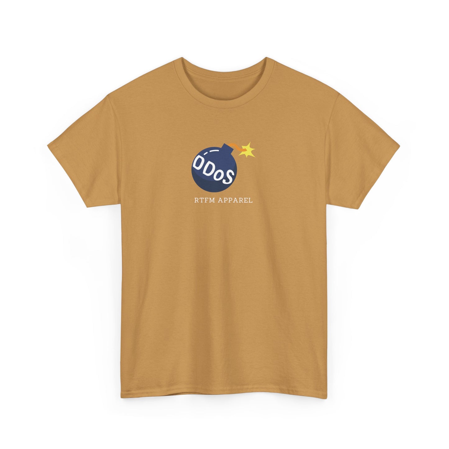 Funny DDOS Bomb Graphic T-Shirt - Cybersecurity, IT, Geek Tech Humor