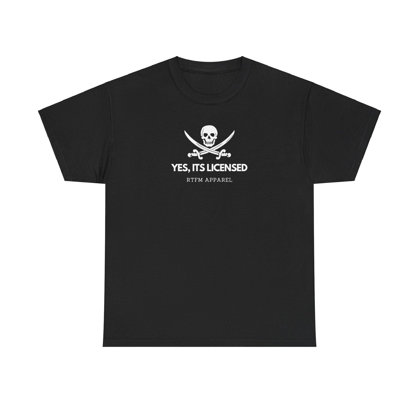 Yes, It's Licensed - RTFM Apparel Skull Humor Tech Geek
