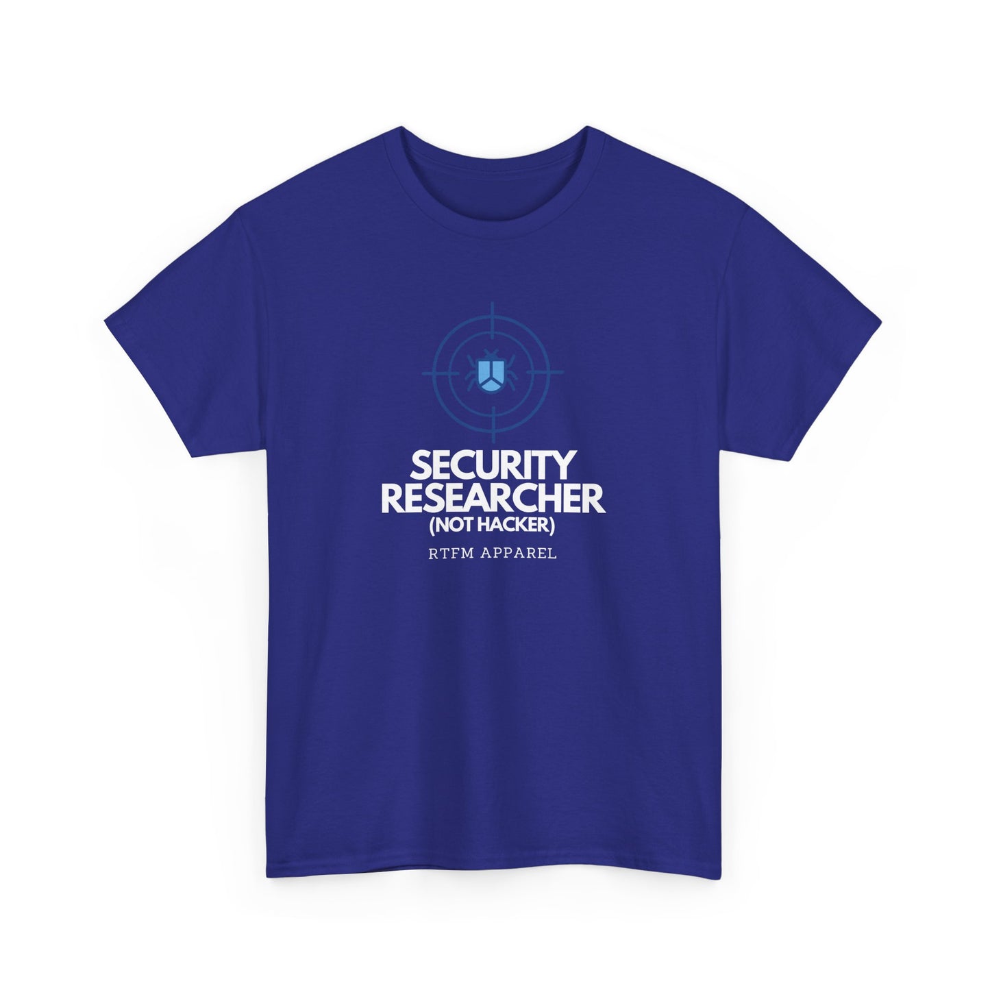 Security Researcher Not Hacker Bug RTFM Apparel Cybersecurity