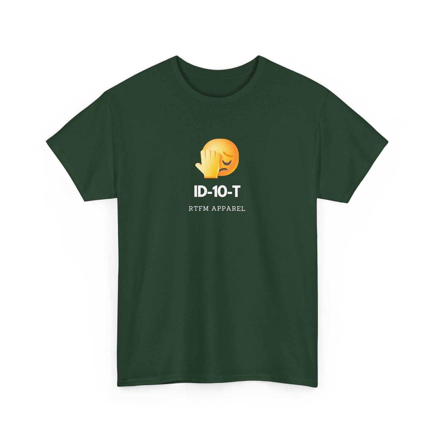 ID-10-T Funny Tech Humor T-Shirt For IT Professionals And Geeks
