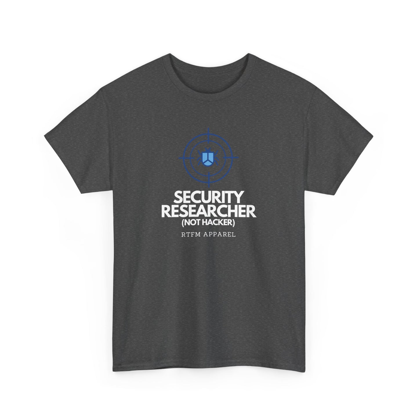 Security Researcher Not Hacker RTFM Apparel Funny Tech T-Shirt 2025