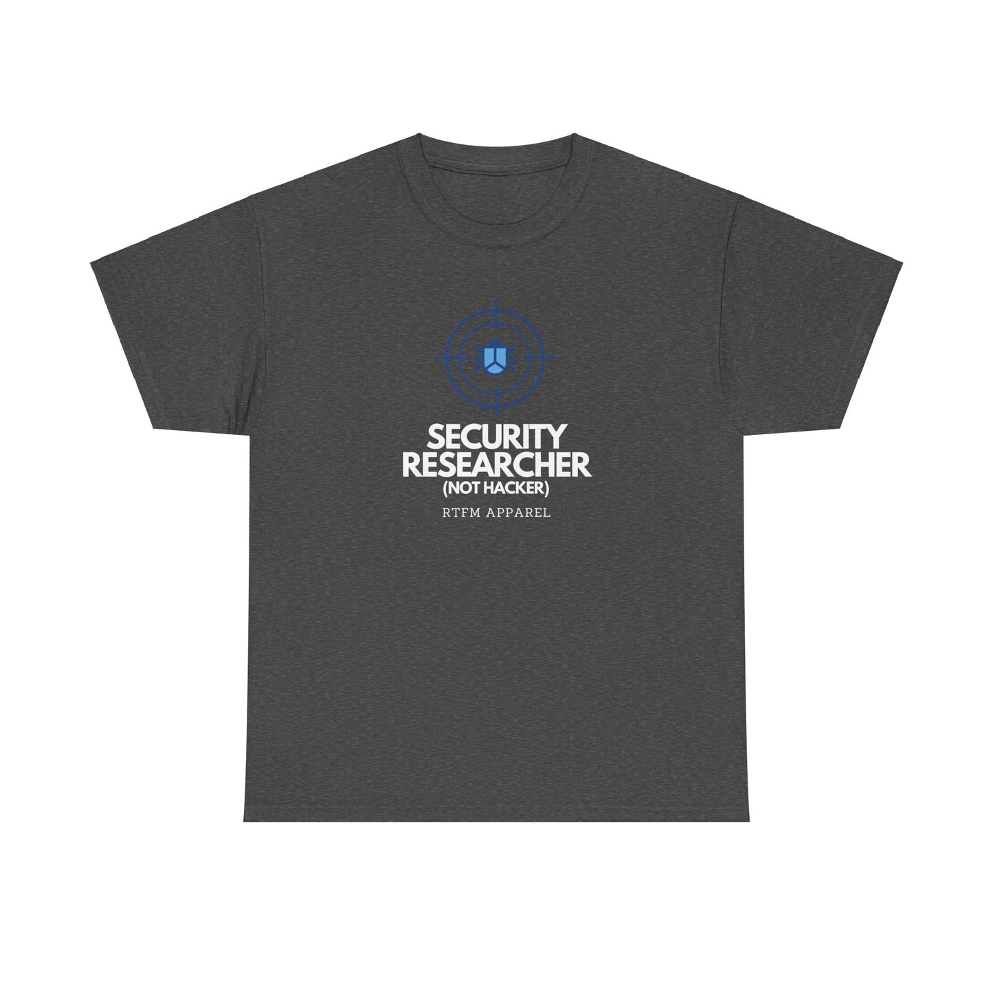 Security Researcher Not Hacker RTFM Apparel Funny Tech T-Shirt 2025