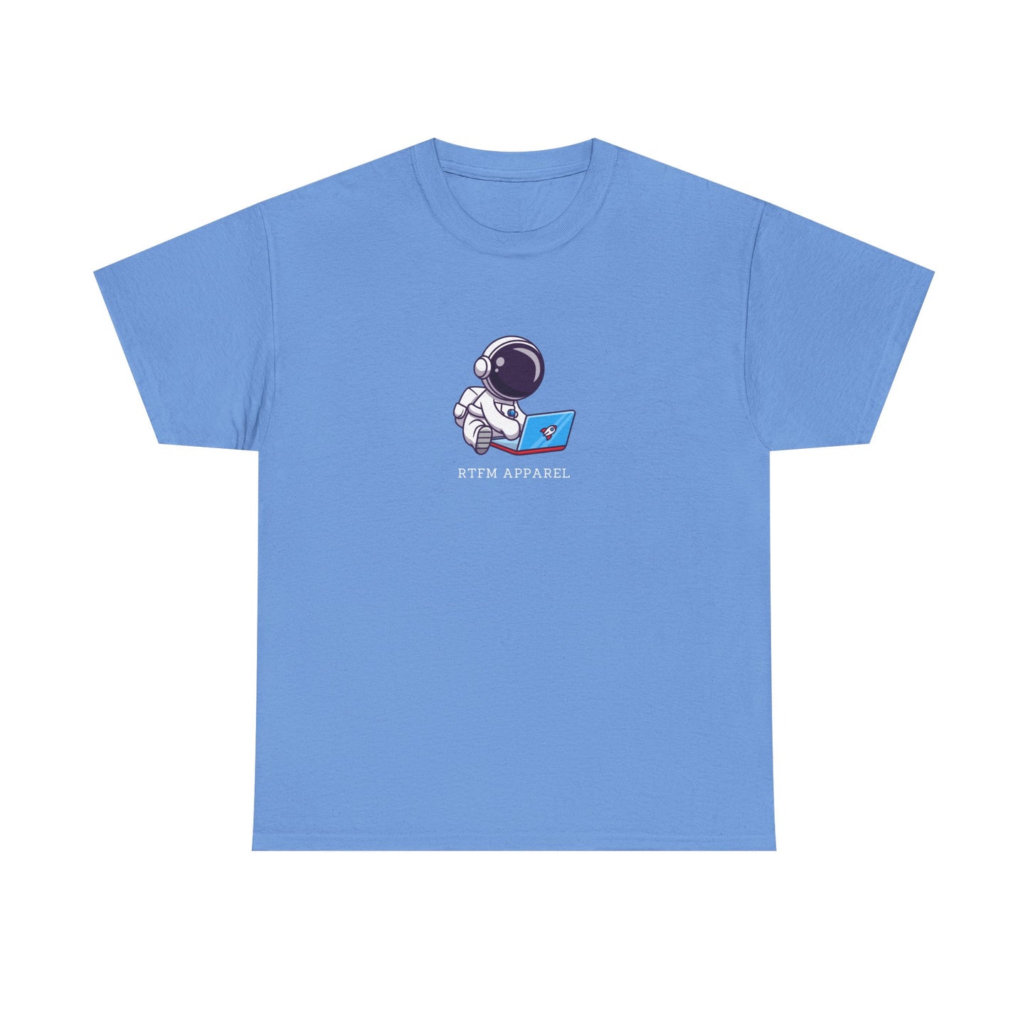 RTFM Apparel - Astronaut With Laptop Geek Humor Tech IT Sysadmin