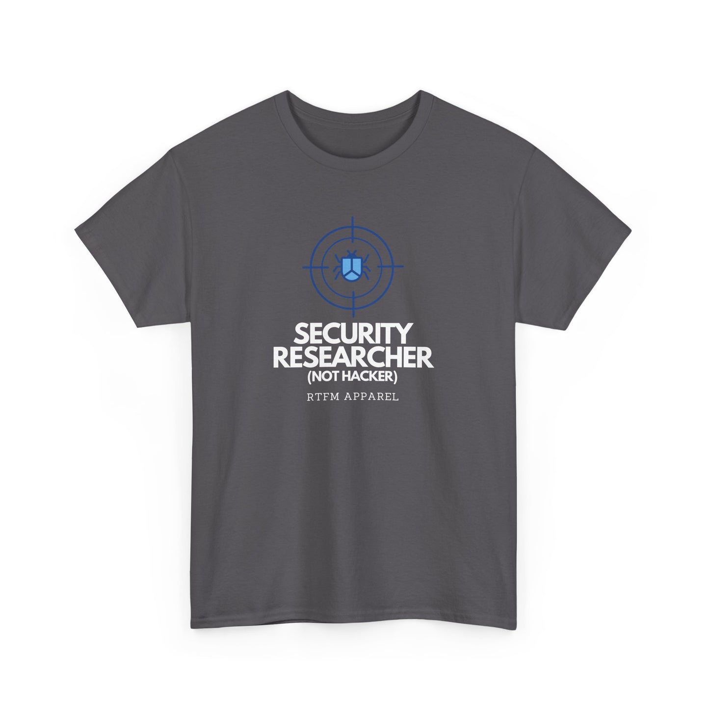 Security Researcher Not Hacker RTFM Apparel Funny Tech T-Shirt 2025