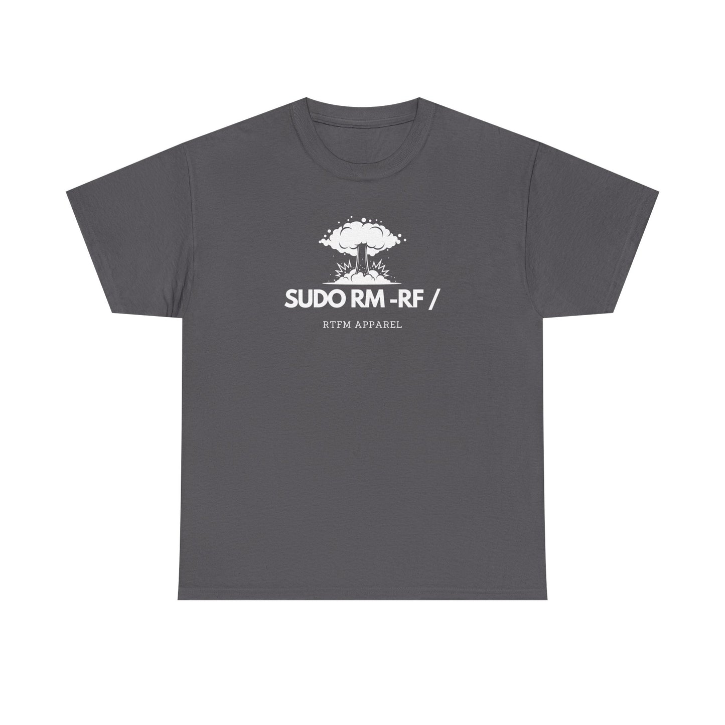 Sudo RM -RF / Explosion Fun T-Shirt - Sysadmin Linux Geek Humor 2025