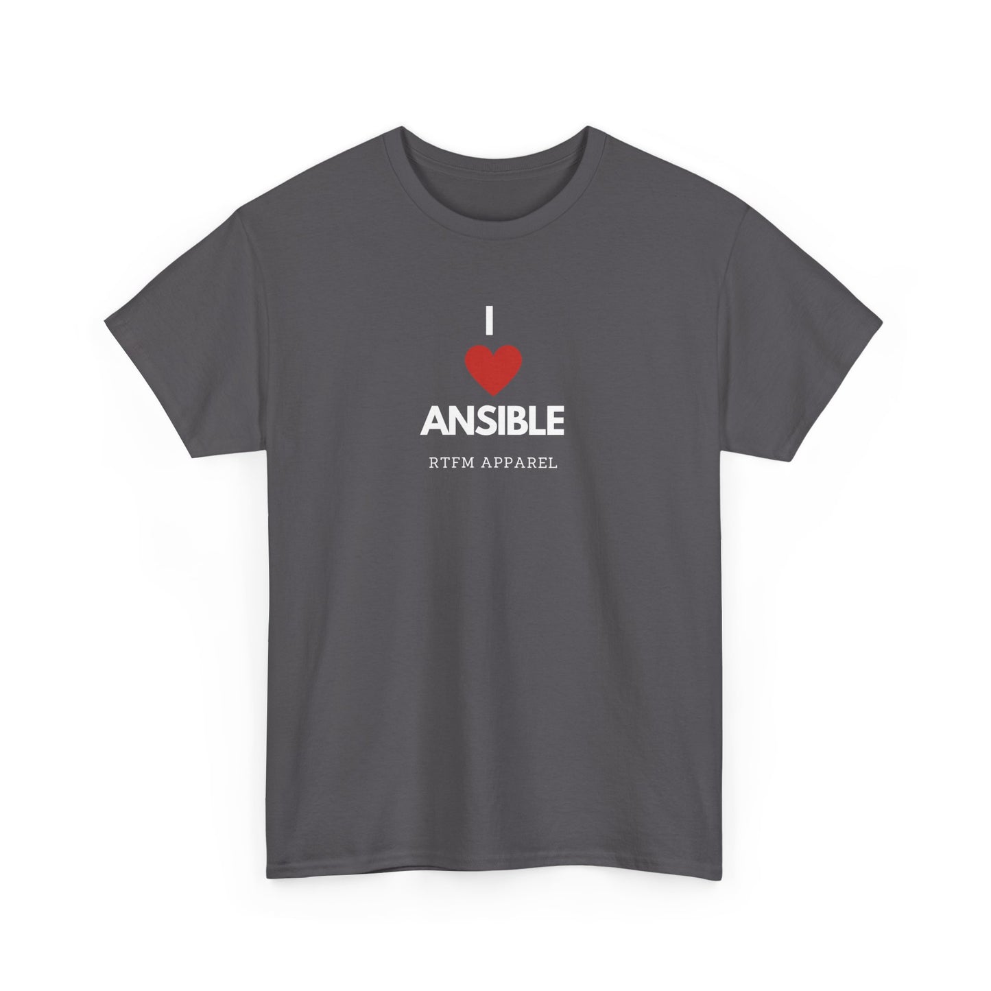 I Love Ansible RTFM Apparel Funny T-Shirt For DevOps, Sysadmin, IT Tech
