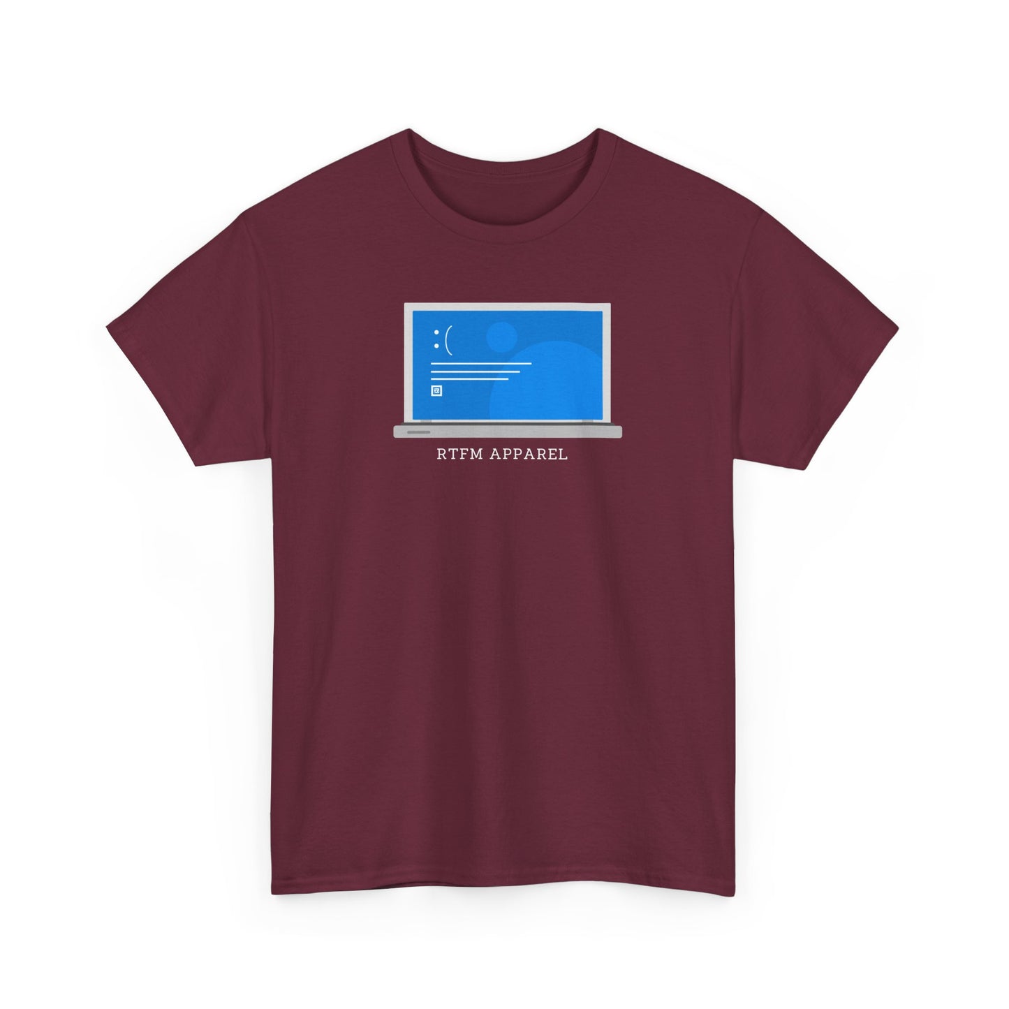 RTFM Apparel Laptop Funny Tech Humor - IT, Cyber Security, Geeky Tee
