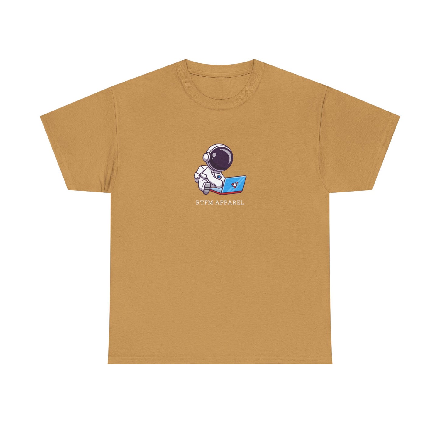 RTFM Apparel - Astronaut With Laptop Geek Humor Tech IT Sysadmin