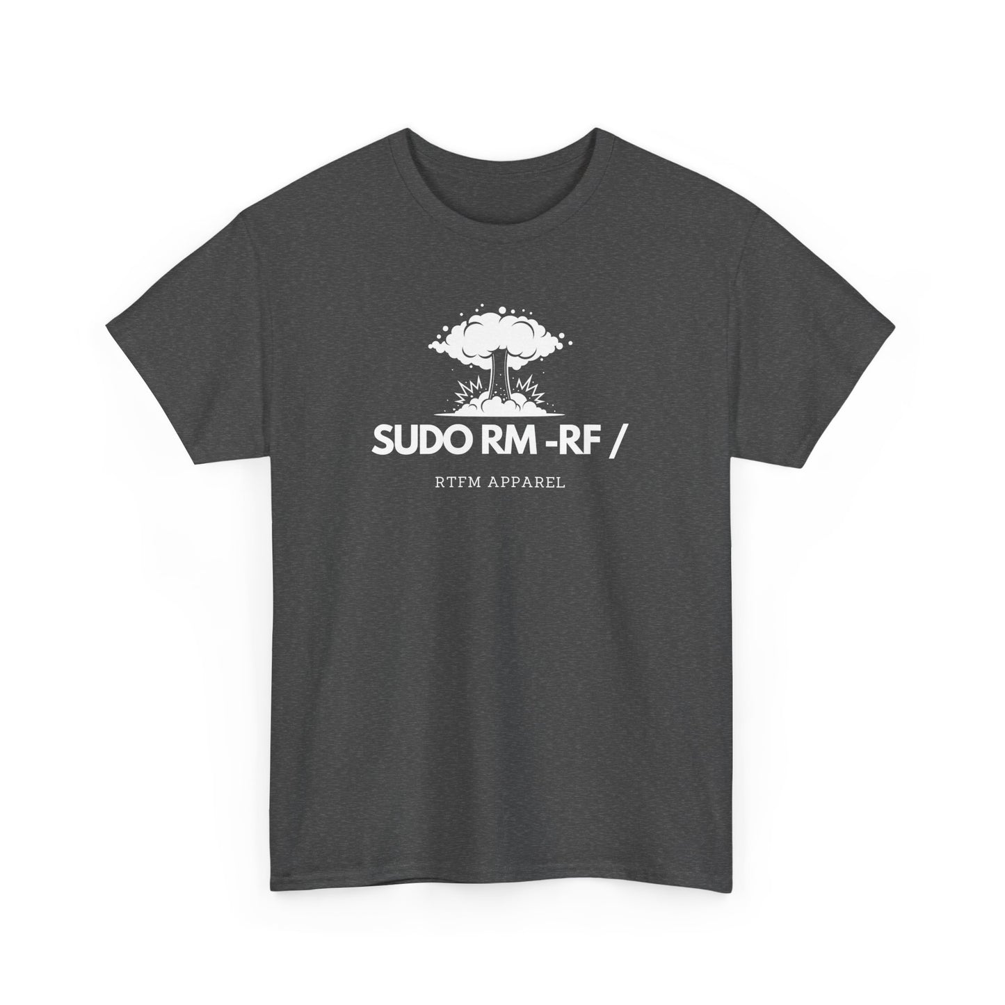 Sudo RM -RF / Explosion Fun T-Shirt - Sysadmin Linux Geek Humor 2025