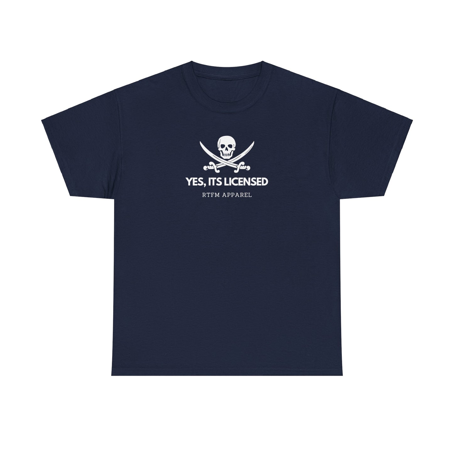 Yes, It's Licensed - RTFM Apparel Skull Humor Tech Geek