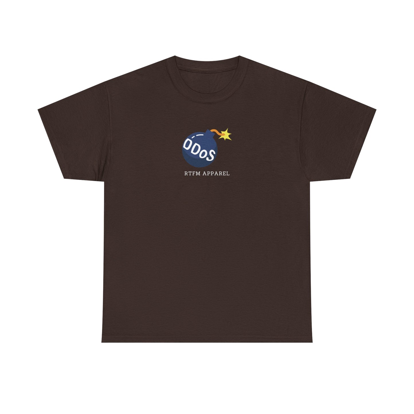 Funny DDOS Bomb Graphic T-Shirt - Cybersecurity, IT, Geek Tech Humor