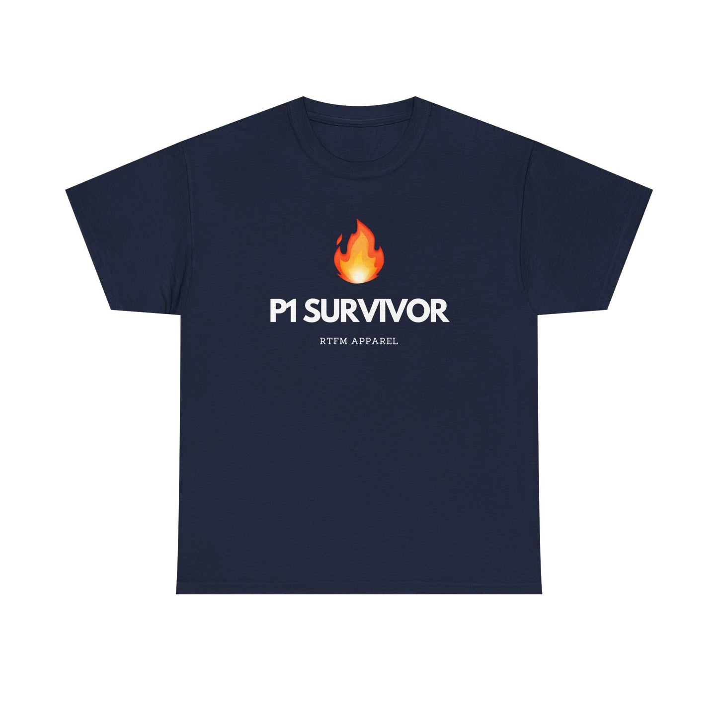 P1 Survivor T-Shirt - RTFM Apparel Funny IT, Tech, Cybersecurity, Geek Humor