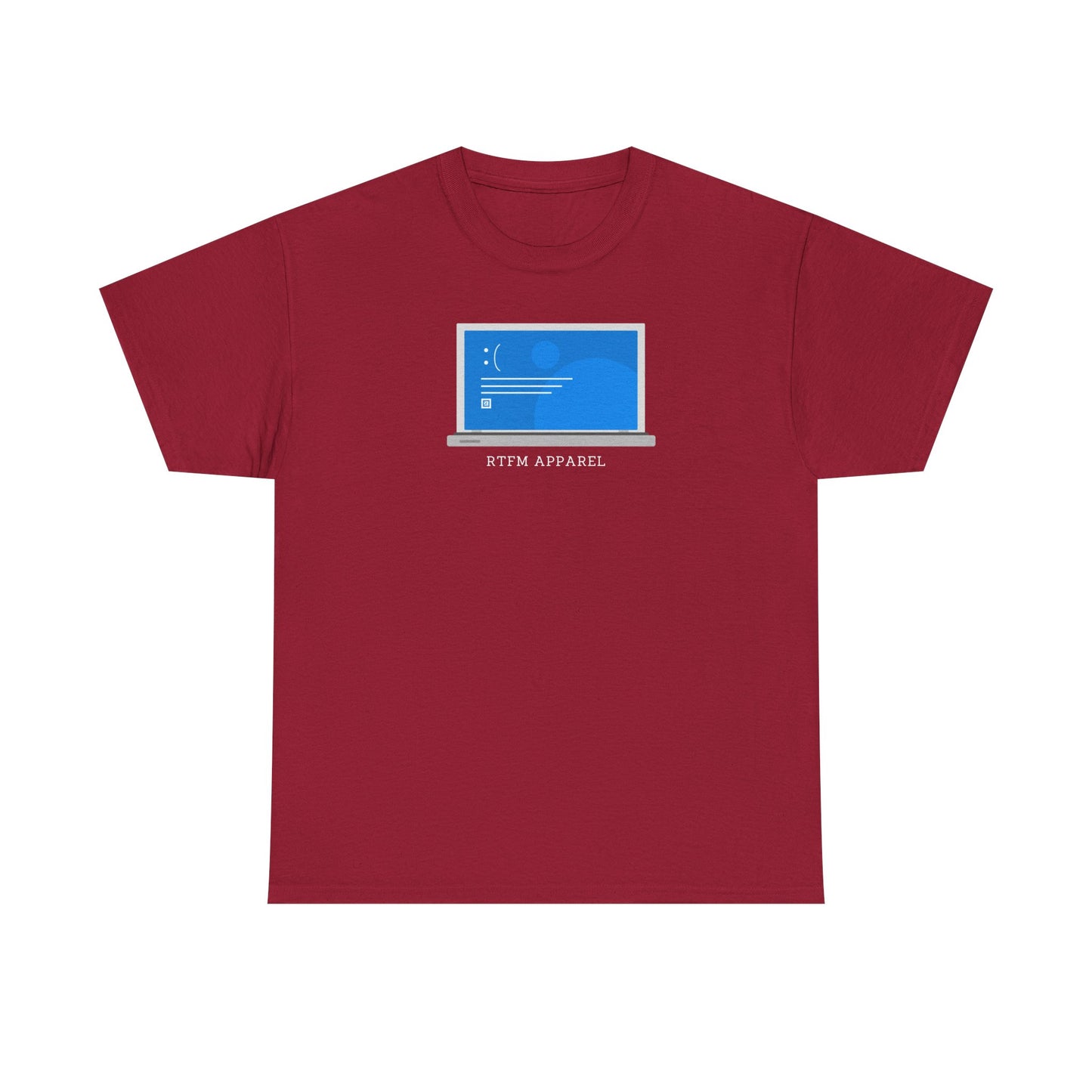 RTFM Apparel Laptop Funny Tech Humor - IT, Cyber Security, Geeky Tee
