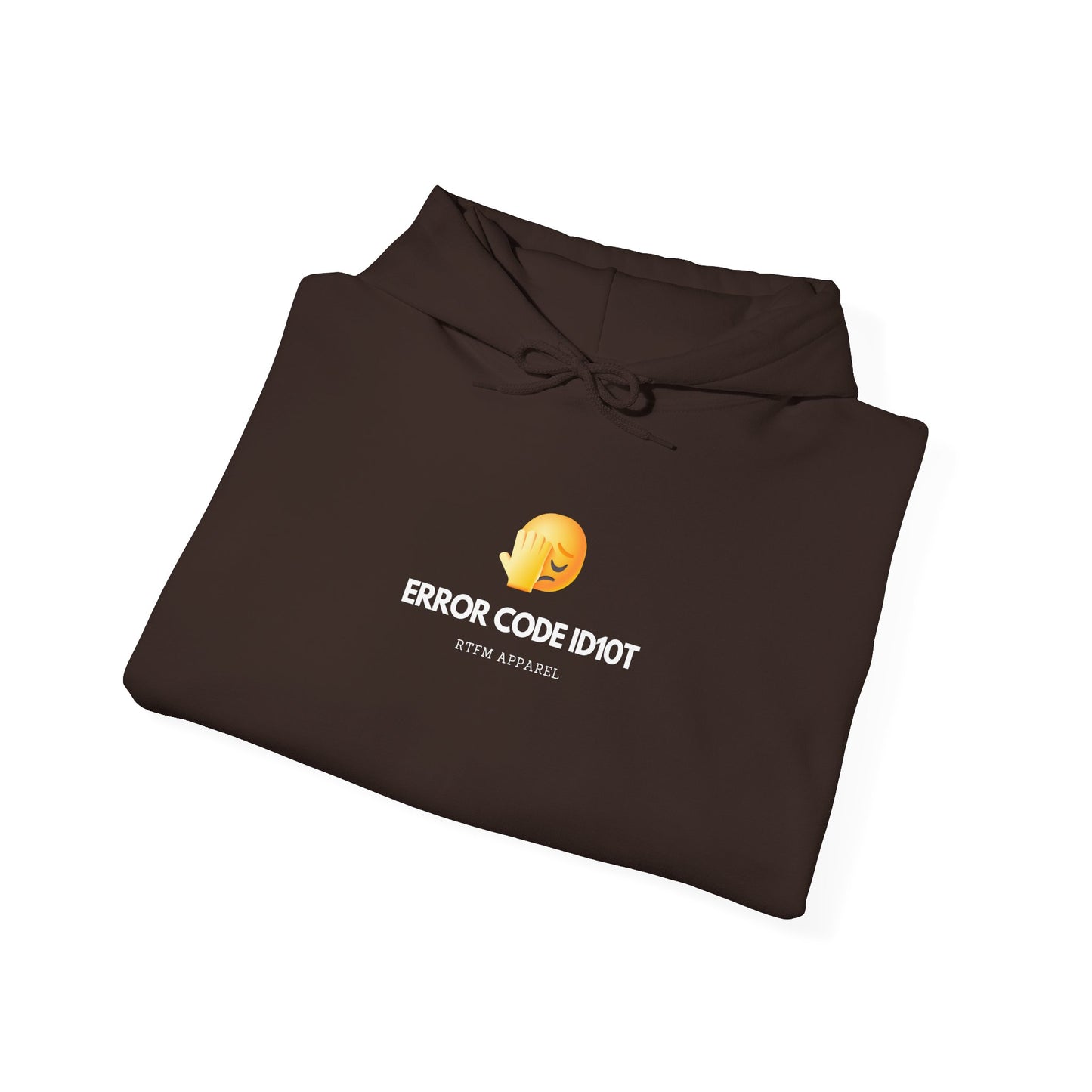 Error Code ID10T Funny IT RTFM Apparel Hoodie For Tech Geeks