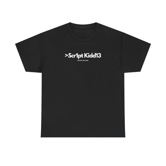 Script Kiddie RETFM Apparel Cyber Security Geek Humour — Tee