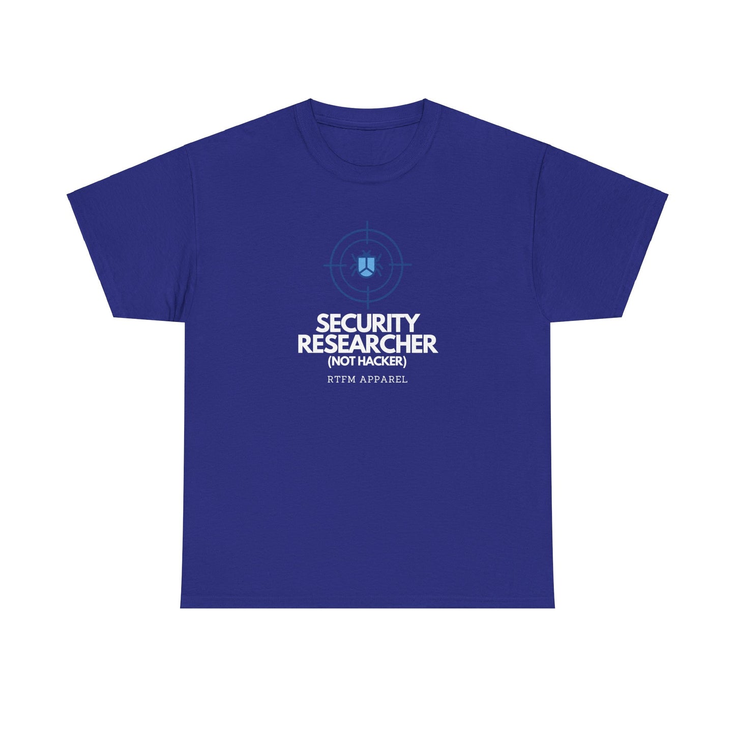 Security Researcher Not Hacker RTFM Apparel Funny Tech T-Shirt 2025