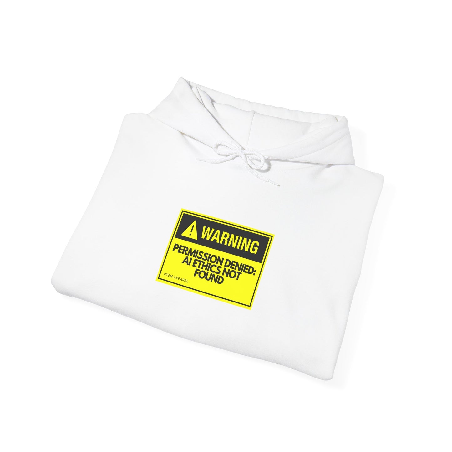 Warning: Permission Denied AI Ethics Hoodie Funny Geek Sweatshirt