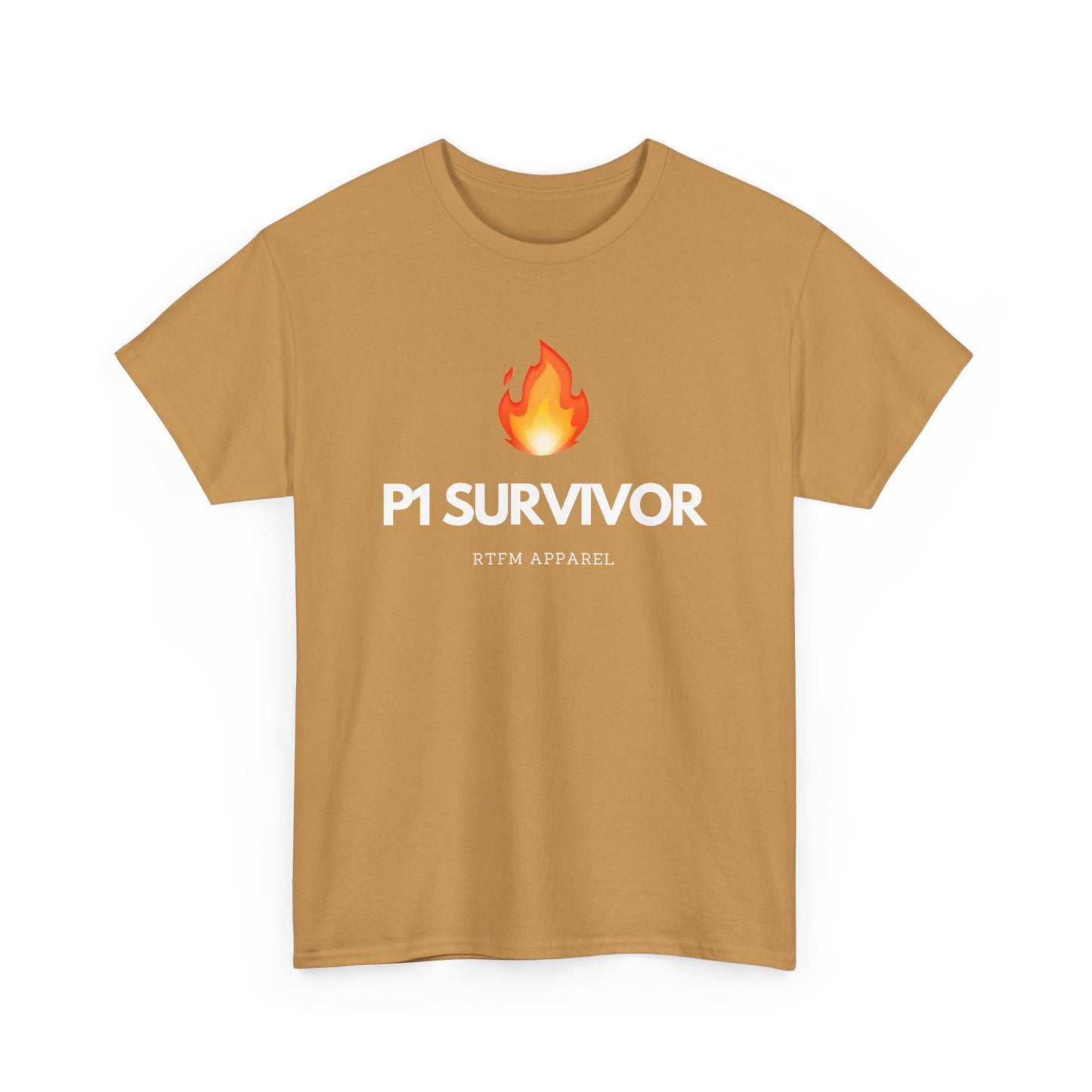 P1 Survivor T-Shirt - RTFM Apparel Funny IT, Tech, Cybersecurity, Geek Humor