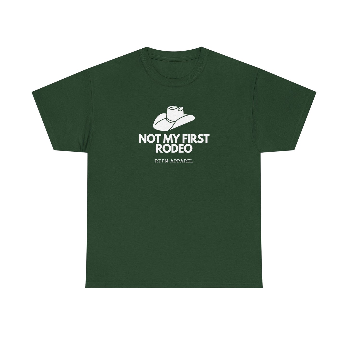 Not My First Rodeo RTFM Apparel Cowboy Hat Tech Geek Humour T-Shirt