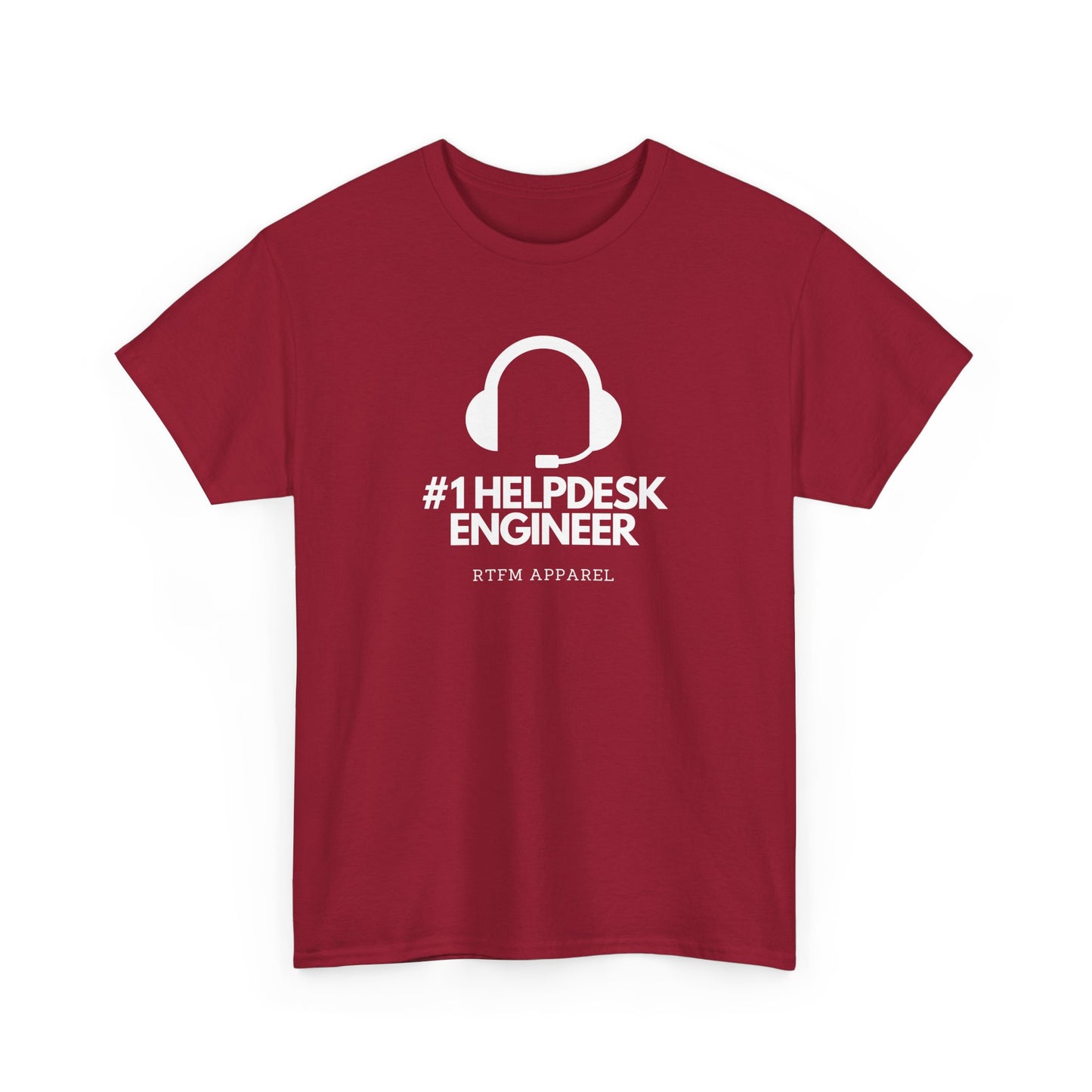 #1 Helpdesk Engineer Headset RTFM Apparel - Funny Tech, IT, Sysadmin