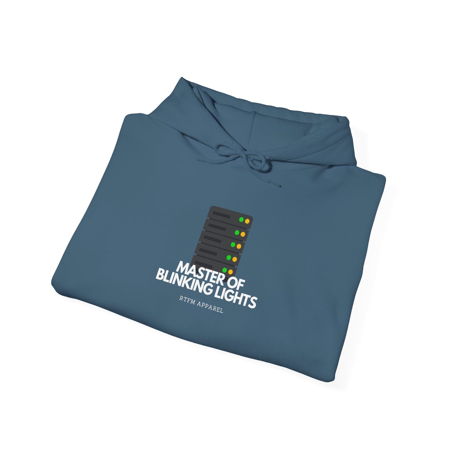 Master Of Blinking Lights Hoodie - IT Humor, RTFM Apparel, Tech Gift