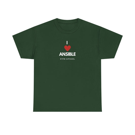 I Love Ansible RTFM Apparel Funny T-Shirt For DevOps, Sysadmin, IT Tech