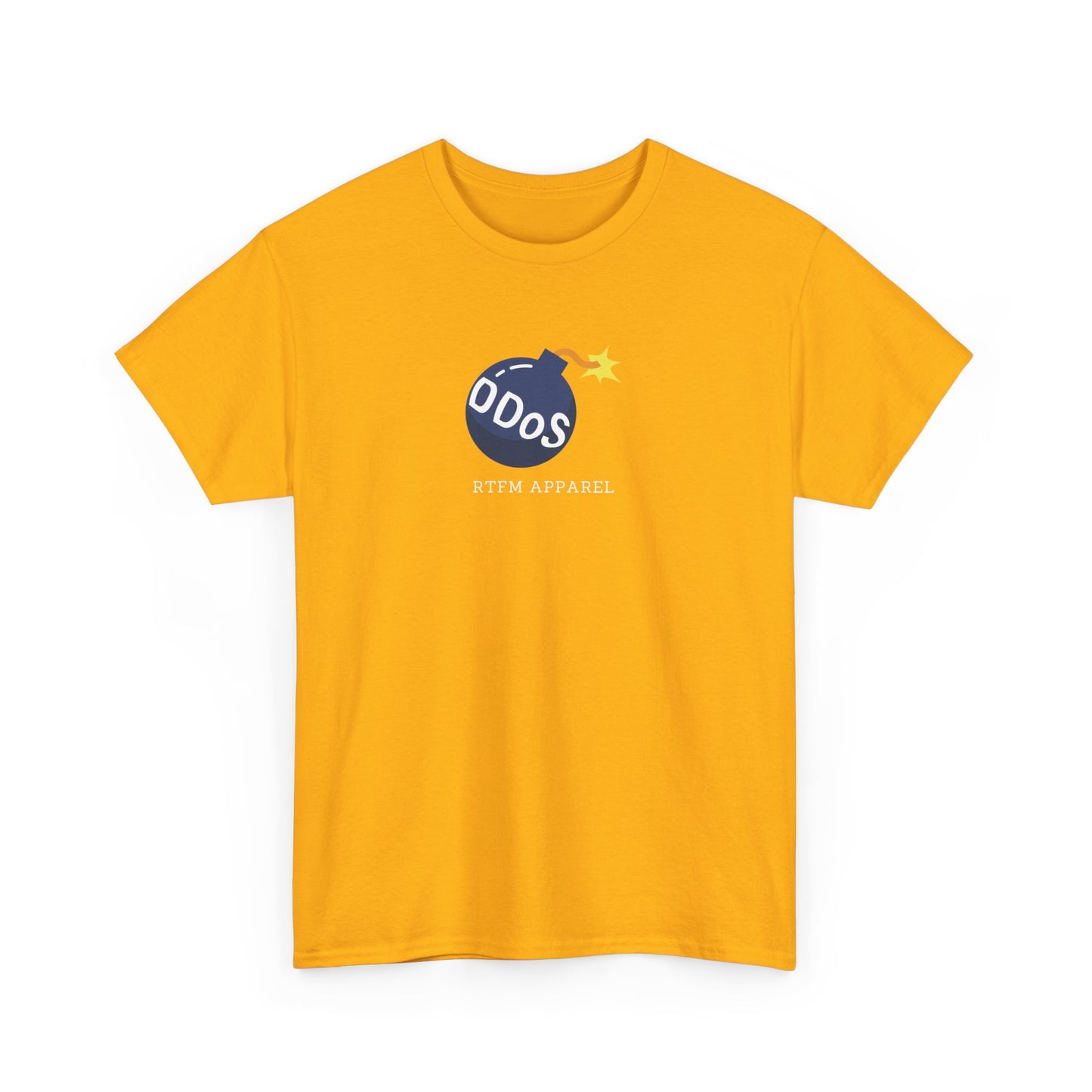 Funny DDOS Bomb Graphic T-Shirt - Cybersecurity, IT, Geek Tech Humor