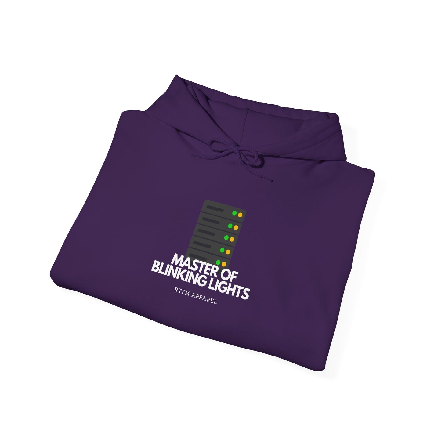 Master Of Blinking Lights Hoodie - IT Humor, RTFM Apparel, Tech Gift