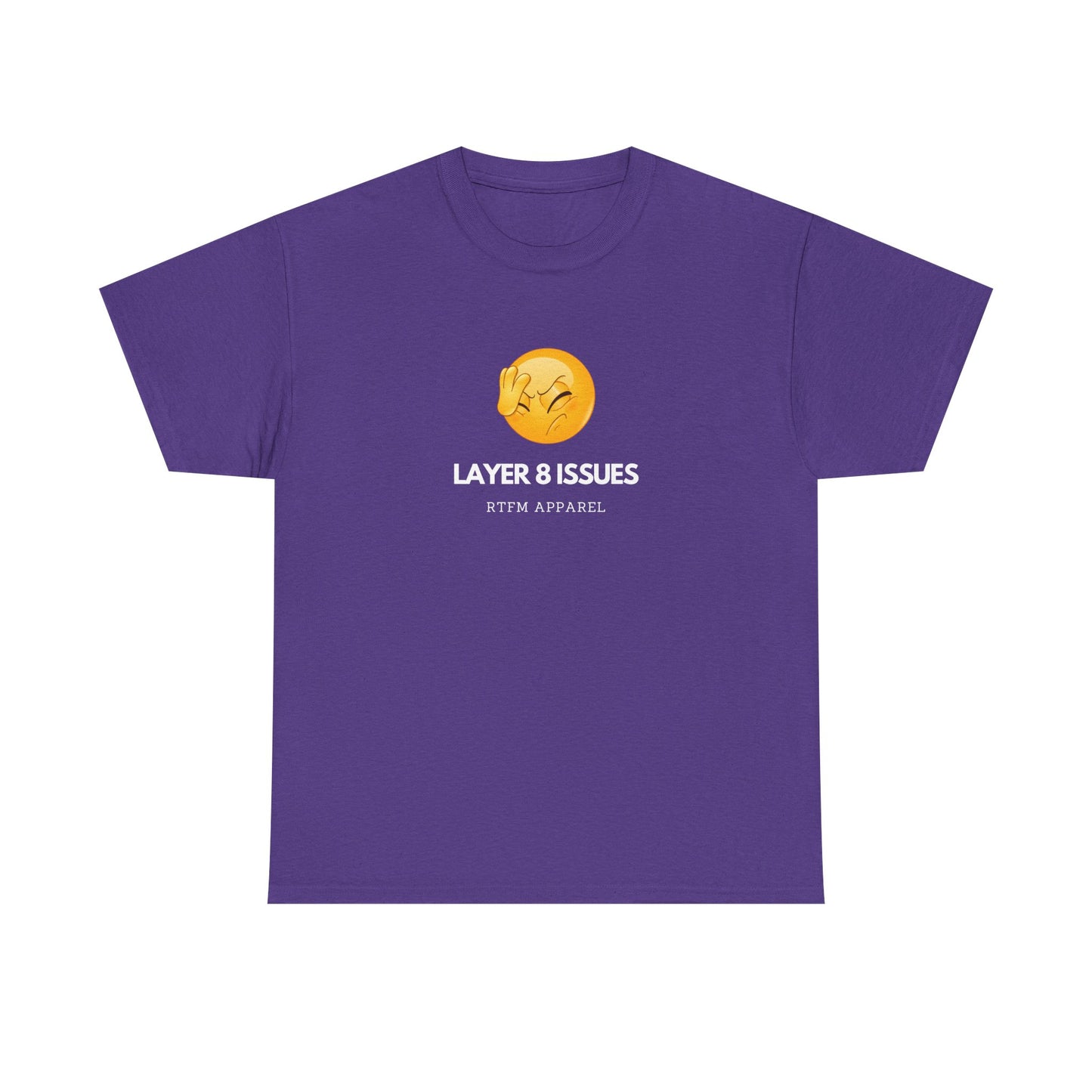 Layer 8 Issues T-Shirt - RTFM Apparel, Geek Humor, Tech, IT, Network, Cybersecurity