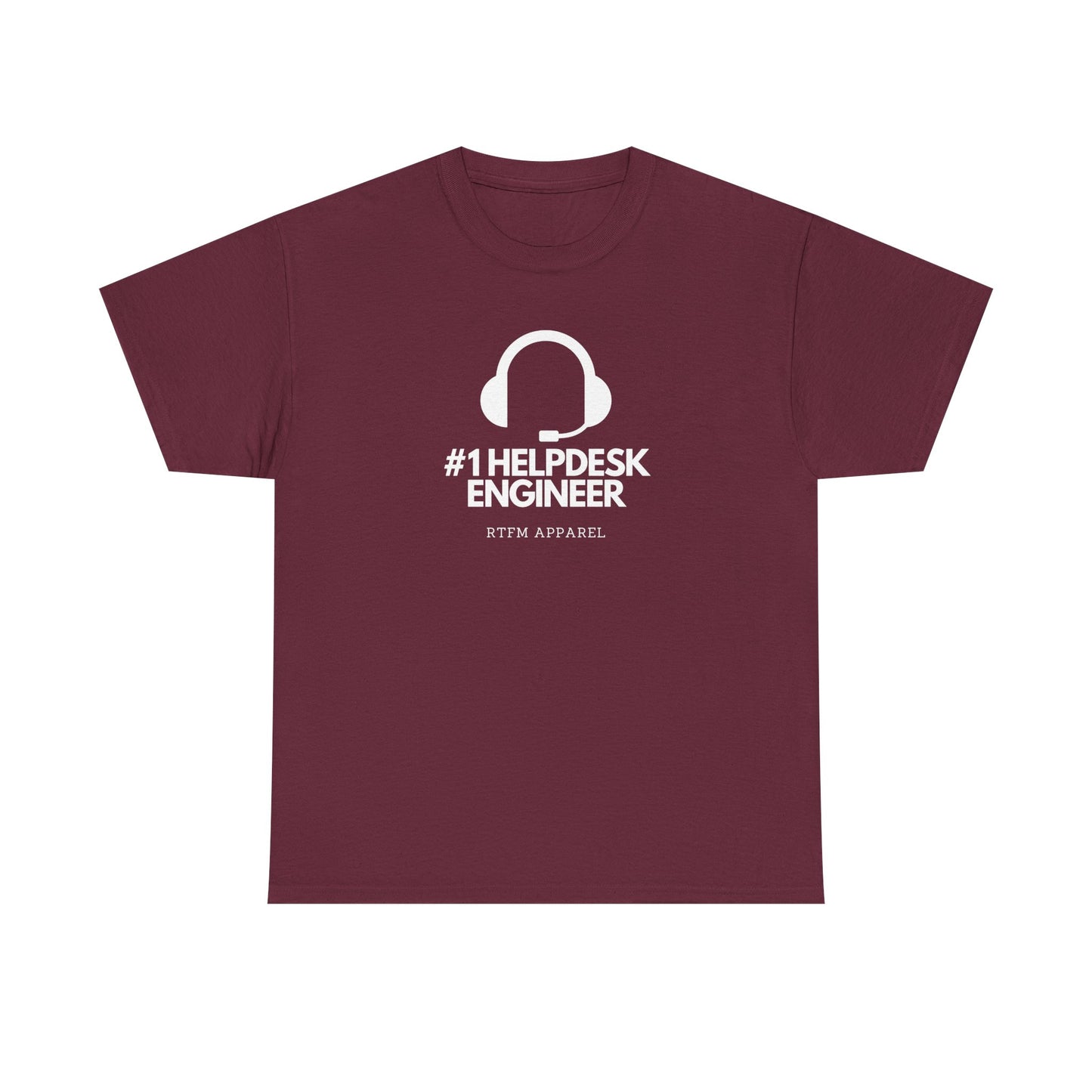 #1 Helpdesk Engineer Headset RTFM Apparel - Funny Tech, IT, Sysadmin