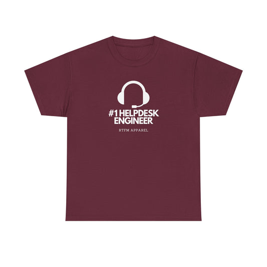 #1 Helpdesk Engineer Headset RTFM Apparel - Funny Tech, IT, Sysadmin